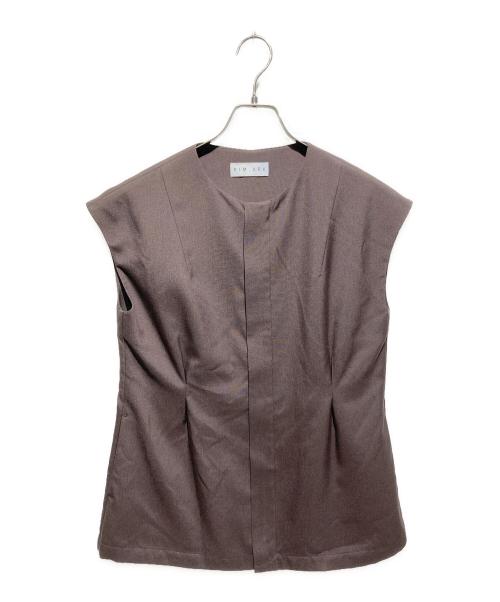 RIM.ARK（リムアーク）RIM.ARK (リムアーク) Vest like tops/ノースリーブブラウス ブラウン サイズ:FREEの古着・服飾アイテム