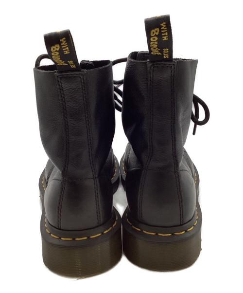 Dr.Martens（ドクターマーチン）Dr.Martens (ドクターマーチン) PASCAL VIRGINIA 8 ホールブーツ ブラック サイズ:24の古着・服飾アイテム