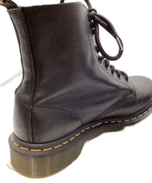 Dr.Martens（ドクターマーチン）Dr.Martens (ドクターマーチン) PASCAL VIRGINIA 8 ホールブーツ ブラック サイズ:24の古着・服飾アイテム