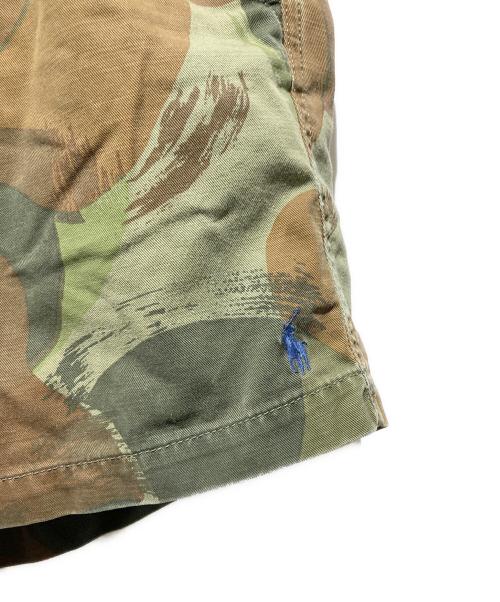 POLO RALPH LAUREN（ポロ・ラルフローレン）POLO RALPH LAUREN (ポロ・ラルフローレン) ブラッシュストロークカモハーフパンツ カーキ サイズ:Sの古着・服飾アイテム