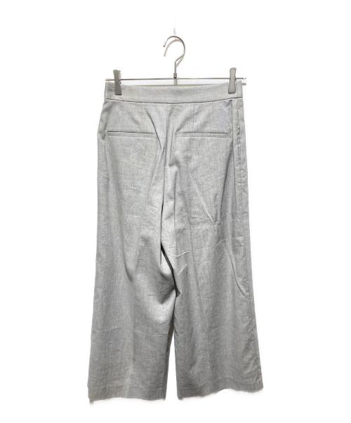 BALLSEY（ボールジィ）BALLSEY (ボールジィ) コットンリネンポリエステル ワイドクロップドパンツ グレー サイズ:36 未使用品の古着・服飾アイテム