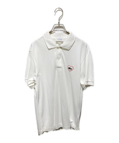 LACOSTE（ラコステ）LACOSTE (ラコステ) ハートロゴ ポロシャツ ホワイト サイズ:Ｍの古着・服飾アイテム