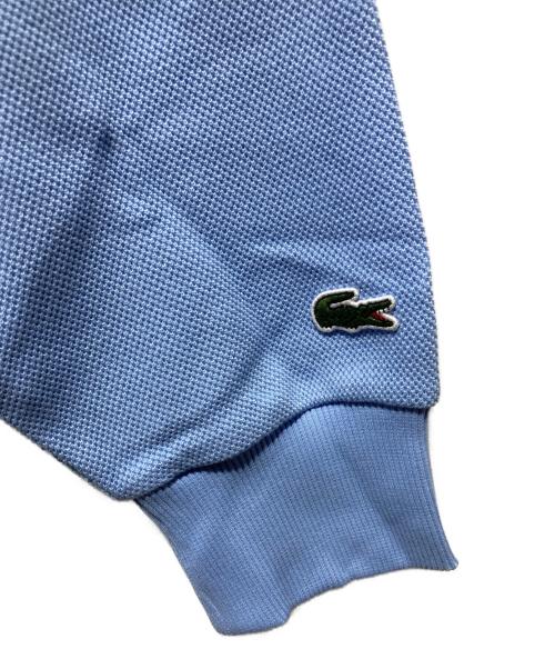 LACOSTE（ラコステ）LACOSTE (ラコステ) フロントロゴ鹿の子スウェット ブルー サイズ:S 未使用品の古着・服飾アイテム