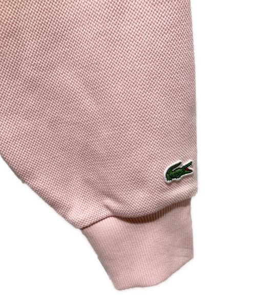 LACOSTE（ラコステ）LACOSTE (ラコステ) フロントロゴ鹿の子スウェット ピンク サイズ:Sの古着・服飾アイテム