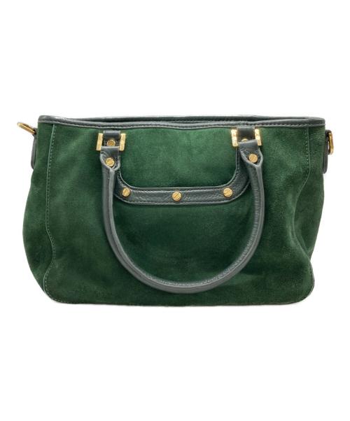TORY BURCH（トリーバーチ）TORY BURCH (トリーバーチ) アマンダミニサッチェル スウェードバッグ グリーンの古着・服飾アイテム