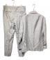 ETRO (エトロ) 裏地ストライプリネン混セットアップスーツ グレー サイズ:48：25000円