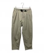 GRAMICCIグラミチ）の古着「bshop〈別注〉2タックワイドテーパードパンツ」｜ベージュ