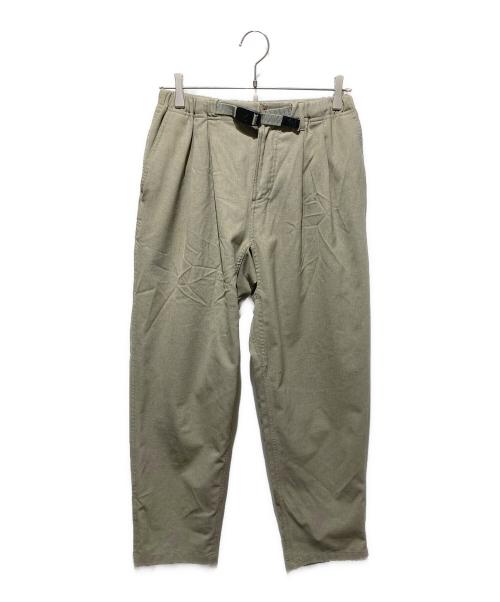 GRAMICCI（グラミチ）GRAMICCI (グラミチ) bshop〈別注〉2タックワイドテーパードパンツ ベージュ サイズ:Sの古着・服飾アイテム