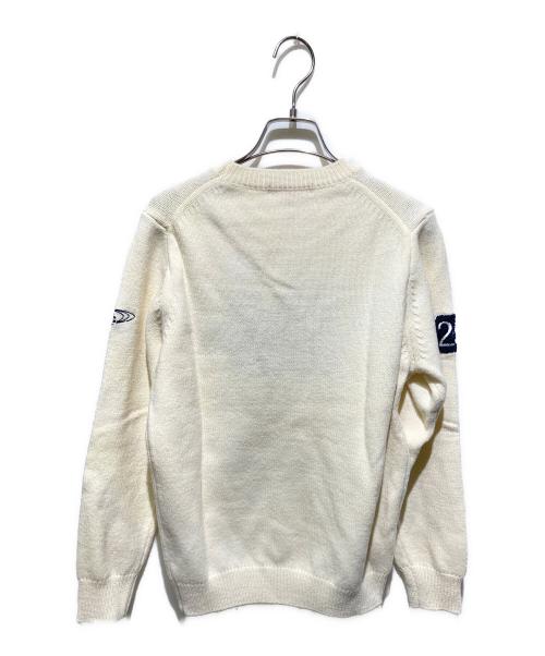 BEAMS GOLF（ビームスゴルフ）BEAMS GOLF (ビームスゴルフ) サガラワッペンニット アイボリー サイズ:Ｌの古着・服飾アイテム
