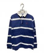 POLO RALPH LAURENポロ・ラルフローレン）の古着「ラガーシャツ」｜ネイビー×ホワイト