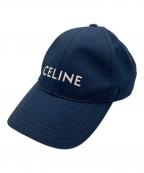 CELINEセリーヌ）の古着「ロゴベースボールキャップ」｜ネイビー