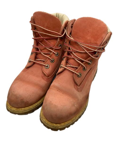 Timberland（ティンバーランド）Timberland (ティンバーランド) レースアップブーツ レッド サイズ:7Wの古着・服飾アイテム