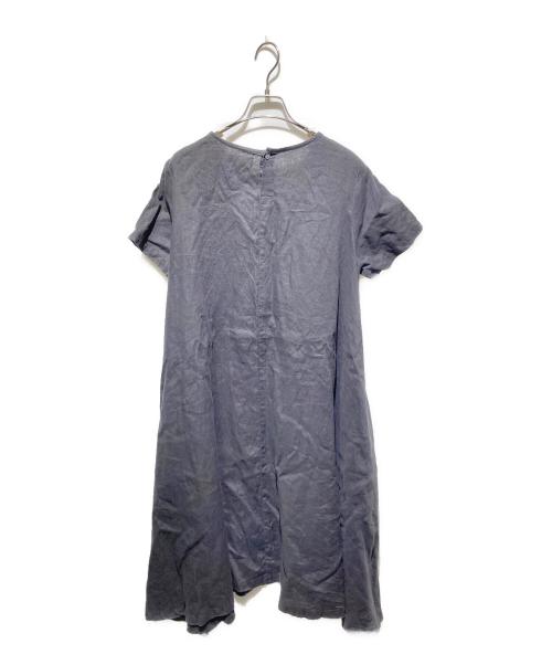 KAGURE（カグレ）kagure (カグレ) リネン半袖ワンピース ブラウン サイズ:FREEの古着・服飾アイテム