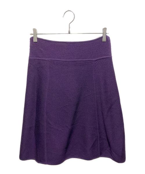 FENDI（フェンディ）FENDI (フェンディ) イタリア製OLD ニットスカート パープル サイズ:42の古着・服飾アイテム