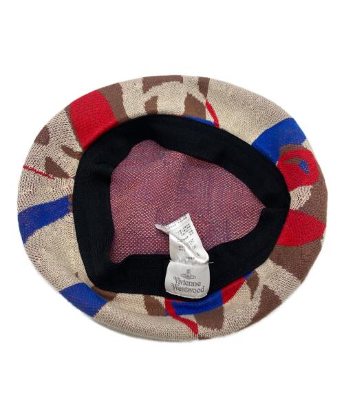 Vivienne Westwood（ヴィヴィアンウエストウッド）Vivienne Westwood (ヴィヴィアンウエストウッド) サマーニットベレー帽 マルチカラー サイズ:MSの古着・服飾アイテム