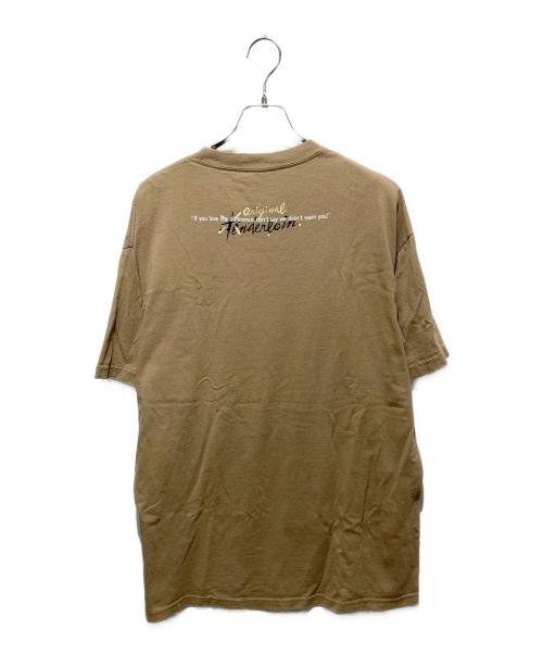 TENDERLOIN（テンダーロイン）TENDERLOIN (テンダーロイン) プリントTシャツ ベージュ サイズ:XLの古着・服飾アイテム
