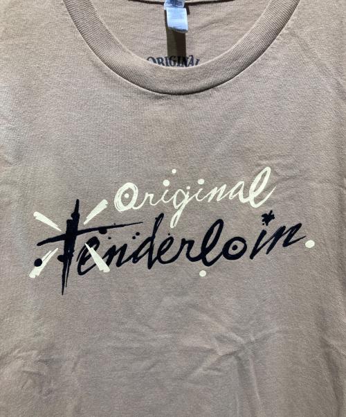 TENDERLOIN（テンダーロイン）TENDERLOIN (テンダーロイン) プリントTシャツ ベージュ サイズ:XLの古着・服飾アイテム