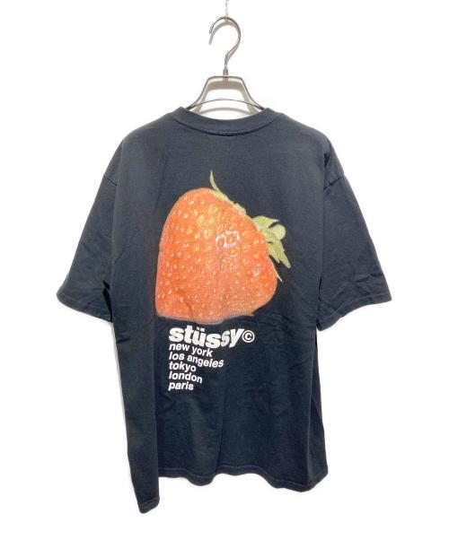 stussy（ステューシー）stussy (ステューシー) ストロベリーTシャツ ブラック サイズ:Ｌの古着・服飾アイテム