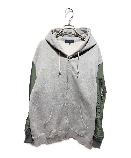 COMME des GARCONS HOMME（コムデギャルソン オム）COMME des GARCONS HOMME (コムデギャルソン オム) MA-1 SLEEVE PARKA カーキ×グレー サイズ:Ｍの古着・服飾アイテム