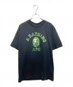 BAPE BY A BATHING APEベイプバイアベイシングエイプ）の古着「サルカモTシャツ」｜ブラック