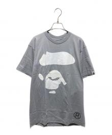 BAPE BY A BATHING APE（ベイプバイアベイシングエイプ）の古着「ビッグフェイスTシャツ」｜グレー