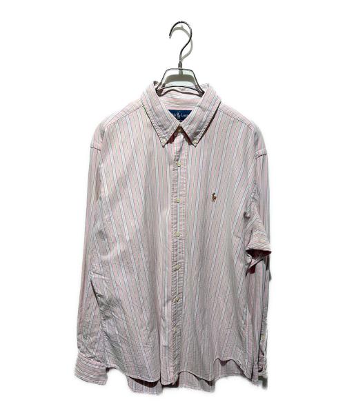 RALPH LAUREN（ラルフローレン）RALPH LAUREN (ラルフローレン) ストライプシャツ ピンク サイズ:LLの古着・服飾アイテム