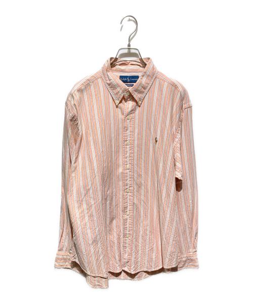 RALPH LAUREN（ラルフローレン）RALPH LAUREN (ラルフローレン) ストライプシャツ ピンク サイズ:ＬＬの古着・服飾アイテム