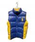 POLO RALPH LAUREN（ポロ・ラルフローレン）の古着「バイカラーダウンベスト」｜ネイビー×イエロー