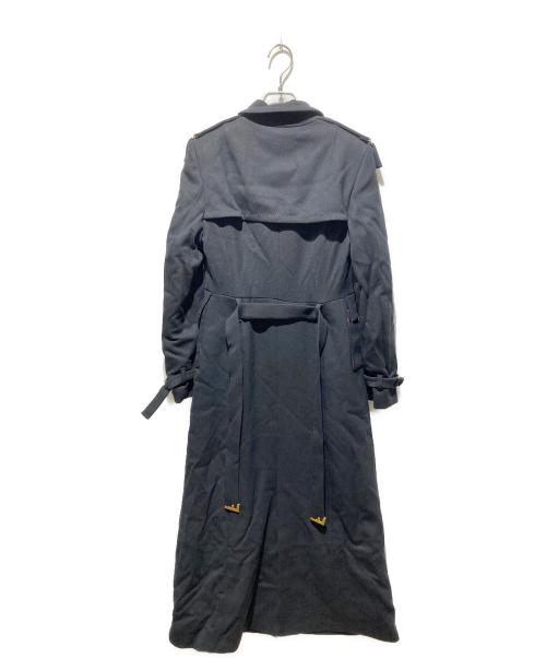 FENDI（フェンディ）FENDI (フェンディ) OLD Fプレートベルトスウェット地トレンチコート ブラック サイズ:42の古着・服飾アイテム