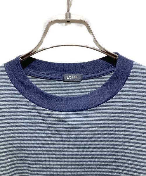 LOEFF（ロエフ）LOEFF (ロエフ) スビンコットン ボーダーtシャツ ネイビー サイズ:不明の古着・服飾アイテム