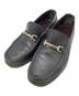 Salvatore Ferragamo（サルヴァトーレ フェラガモ）の古着「ブラックレザービットローファー」｜ブラック
