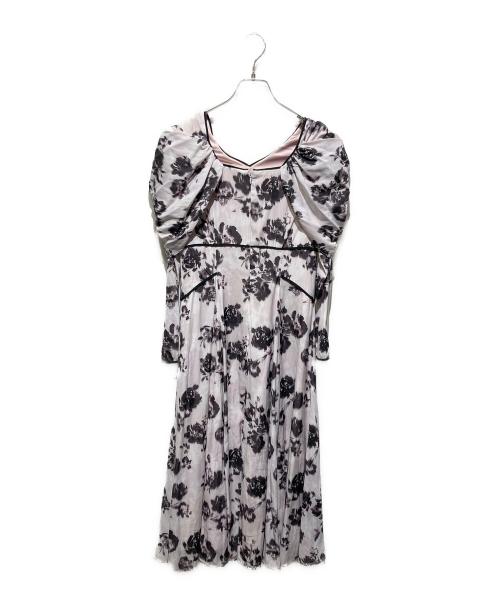 HER LIP TO（ハーリップトゥ）HER LIP TO (ハーリップトゥ) Winter Rose Dress/ブラウスワンピース ピンク×アイボリー サイズ:Ｓの古着・服飾アイテム