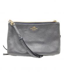 COACH（コーチ）の古着「ペブルドレザー ライラ ショルダーバッグ」｜ネイビー