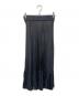 HYKE (ハイク) TAFFETA×ORGANDY PLEATED SKIRT ブラック サイズ:2：15000円