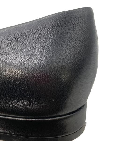 Salvatore Ferragamo（サルヴァトーレ フェラガモ）Salvatore Ferragamo (サルヴァトーレ フェラガモ) チェーンフラットパンプス ブラック サイズ:7Cの古着・服飾アイテム