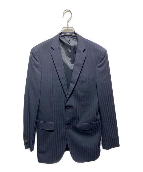 BURBERRY BLACK LABEL（バーバリーブラックレーベル）BURBERRY BLACK LABEL (バーバリーブラックレーベル) 3Pストライプ柄セットアップスーツ ネイビー サイズ:40Rの古着・服飾アイテム