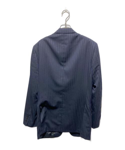 BURBERRY BLACK LABEL（バーバリーブラックレーベル）BURBERRY BLACK LABEL (バーバリーブラックレーベル) 3Pストライプ柄セットアップスーツ ネイビー サイズ:40Rの古着・服飾アイテム