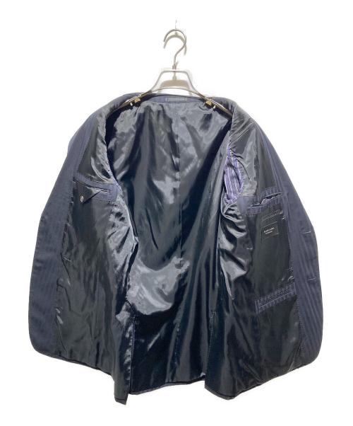BURBERRY BLACK LABEL（バーバリーブラックレーベル）BURBERRY BLACK LABEL (バーバリーブラックレーベル) 3Pストライプ柄セットアップスーツ ネイビー サイズ:40Rの古着・服飾アイテム