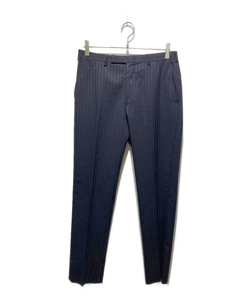 BURBERRY BLACK LABEL（バーバリーブラックレーベル）BURBERRY BLACK LABEL (バーバリーブラックレーベル) 3Pストライプ柄セットアップスーツ ネイビー サイズ:40Rの古着・服飾アイテム