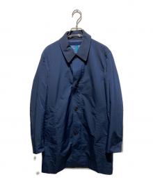 PAUL SMITH（ポールスミス）の古着「ダウンライナー付ステンカラーコート」｜ネイビー