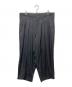 Yohji Yamamoto pour homme（ヨウジヤマモト プールオム）の古着「3タックワイドスラックス/GABARDINE 12 TACKS PANTS」｜ブラック