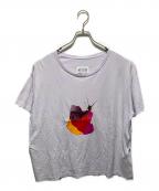 Maison Margielaメゾンマルジェラ）の古着「25ss ①⑩ スネイル プリントTシャツ」｜パープル