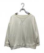 Maison Margiela  ⑩メゾンマルジェラ）の古着「21SS アップサイドダウンロゴスウェット」｜アイボリー
