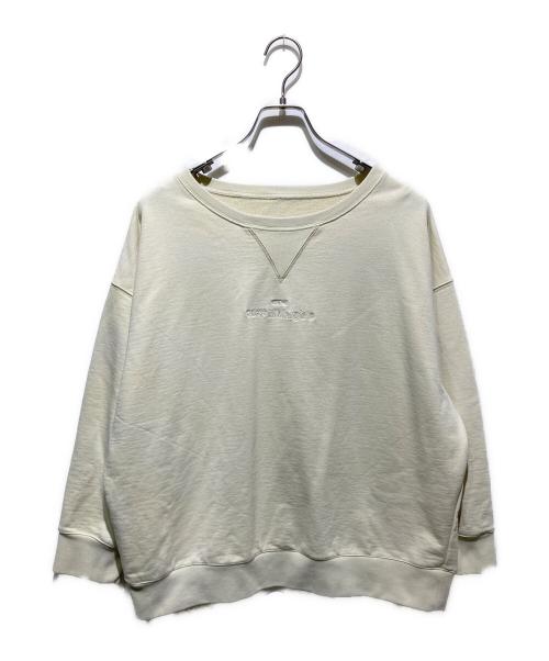 Maison Margiela  ⑩（メゾンマルジェラ）Maison Margiela  ⑩ (メゾンマルジェラ) 21SS アップサイドダウンロゴスウェット アイボリー サイズ:XSの古着・服飾アイテム