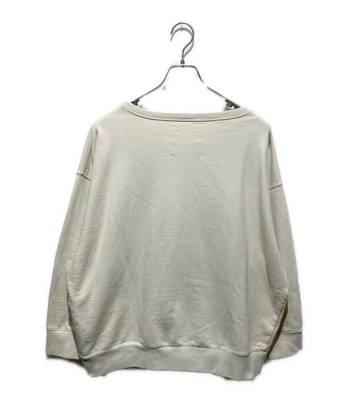 Maison Margiela  ⑩（メゾンマルジェラ）Maison Margiela  ⑩ (メゾンマルジェラ) 21SS アップサイドダウンロゴスウェット アイボリー サイズ:XSの古着・服飾アイテム