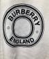 中古・古着 BURBERRY LONDON (バーバリーロンドン) ウール×カシミヤ ロゴフーデッドケープ ベージュ×ブラウン サイズ:1：70000円