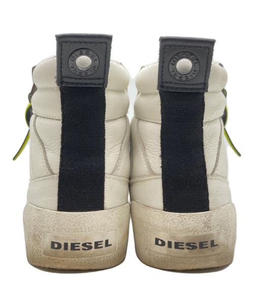 DIESEL（ディーゼル）DIESEL (ディーゼル) S-DVELOWS/ハイカットスニーカー ホワイト サイズ:26.5cmの古着・服飾アイテム