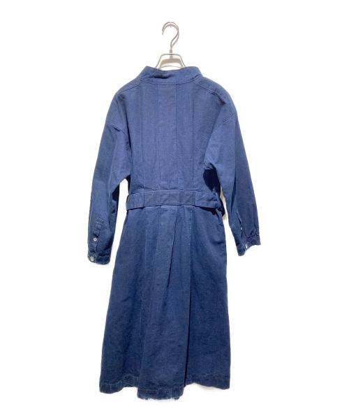 NIGEL CABOURN（ナイジェルケーボン）NIGEL CABOURN (ナイジェルケーボン) ギャザーデニムシャツワンピース インディゴ サイズ:8の古着・服飾アイテム