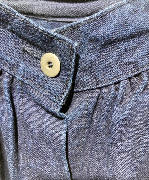 NIGEL CABOURN（ナイジェルケーボン）NIGEL CABOURN (ナイジェルケーボン) ギャザーデニムシャツワンピース インディゴ サイズ:8の古着・服飾アイテム