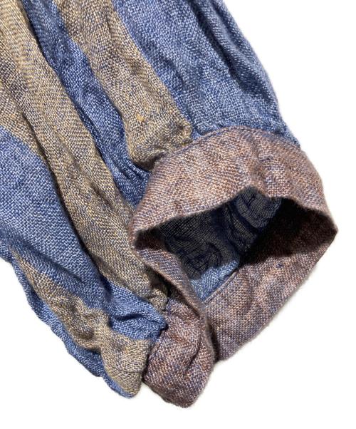 W MENSWEAR（ダブル・メンズウェア）W MENSWEAR (ダブル・メンズウェア) リネンシャツ ブラウン サイズ:Sの古着・服飾アイテム
